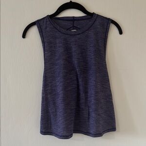 lululemon athletica Heathered Blue Tank Top